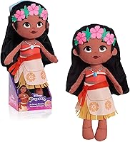 Disney Princess So Sweet Moana 12 Inch Plush Doll - Soft Stuffed Toy with Flower Crown, Necklace & Sash for Kids Ages 3+