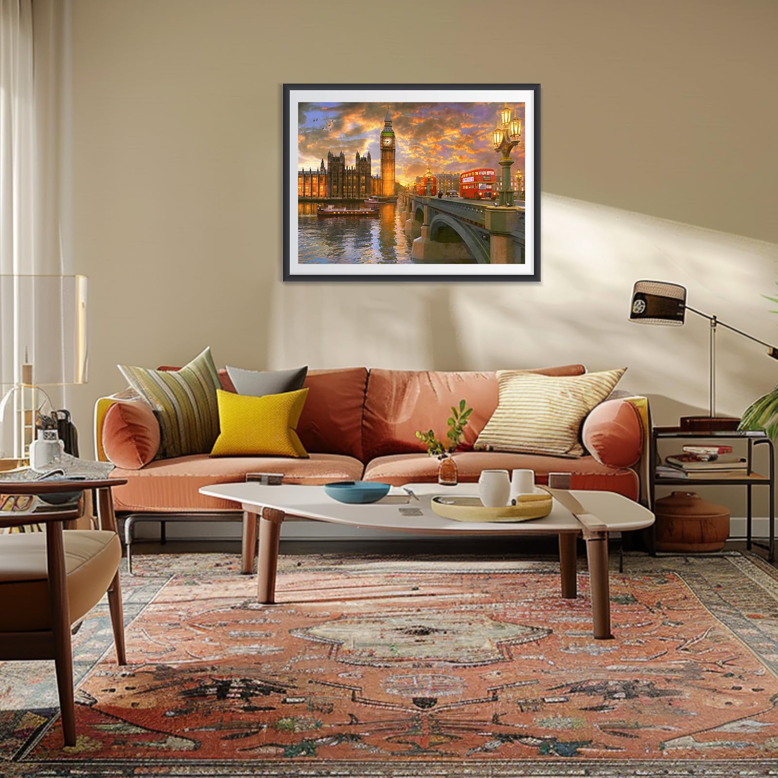 MEIYUDA 5D Diamond Art Painting Kits Adults Westminster Sunset - Image 2