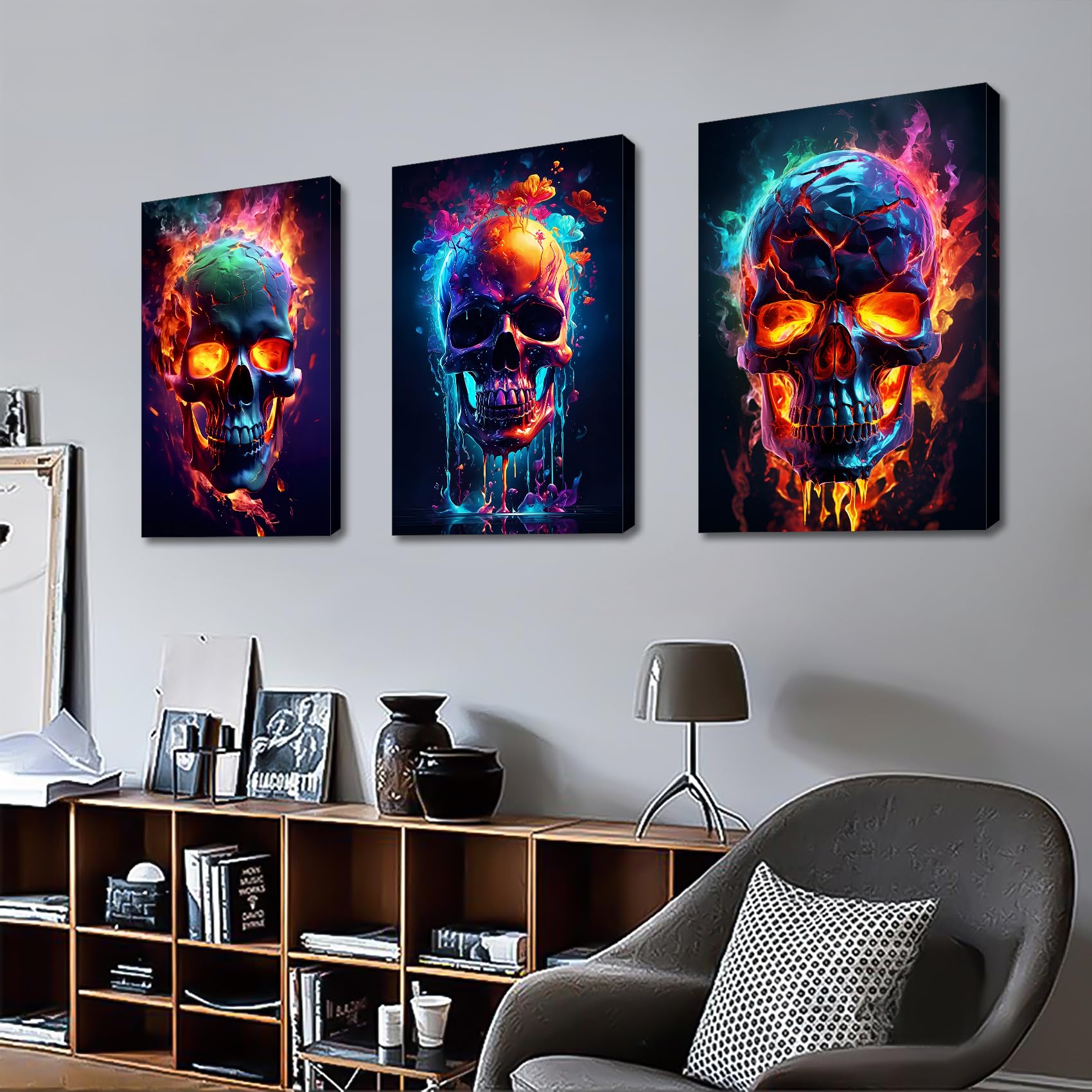 3 Pcs Wooden Framed Canvas Wall Art Set Bohemian Sage Green Canvas Prints Poster Geometric Line Beige Green Pictures for Living Room Bedroom Dinning Room Hallway Stairs Wall Decor 30x40cm x3pcs — view 483