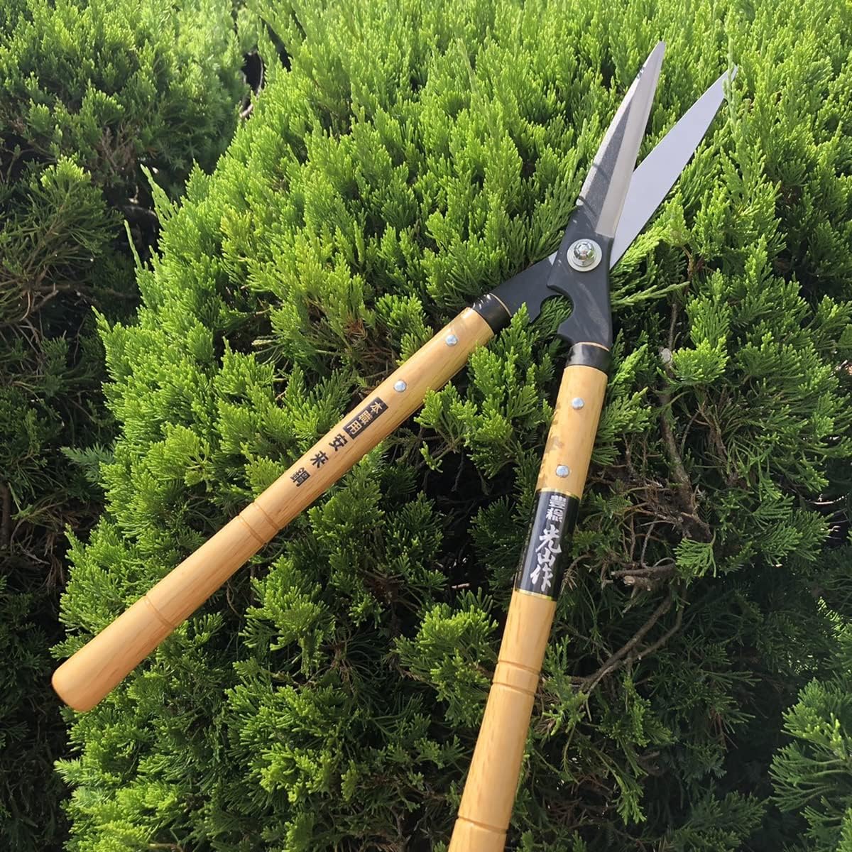 Hedge Trimmer Shears Gardening Clippers 20" [Made in Japan] Handheld Manual Garden Pruning Shears