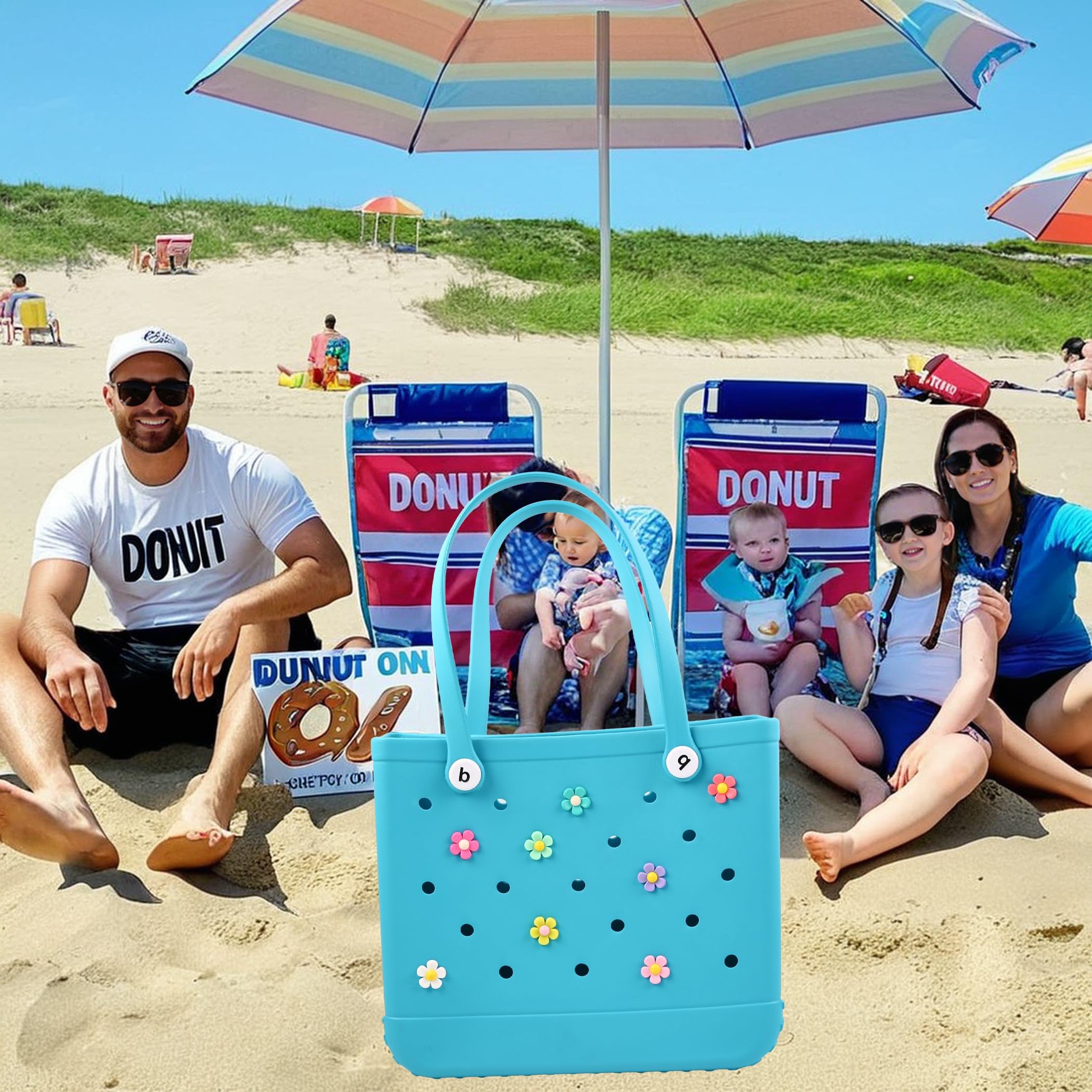 Charms para Crocs Bogg Bag Totes de Playa Adornos Decorativos Zapatos Accesorios Mujer Niña Pines Personalizables Bolsos EVA