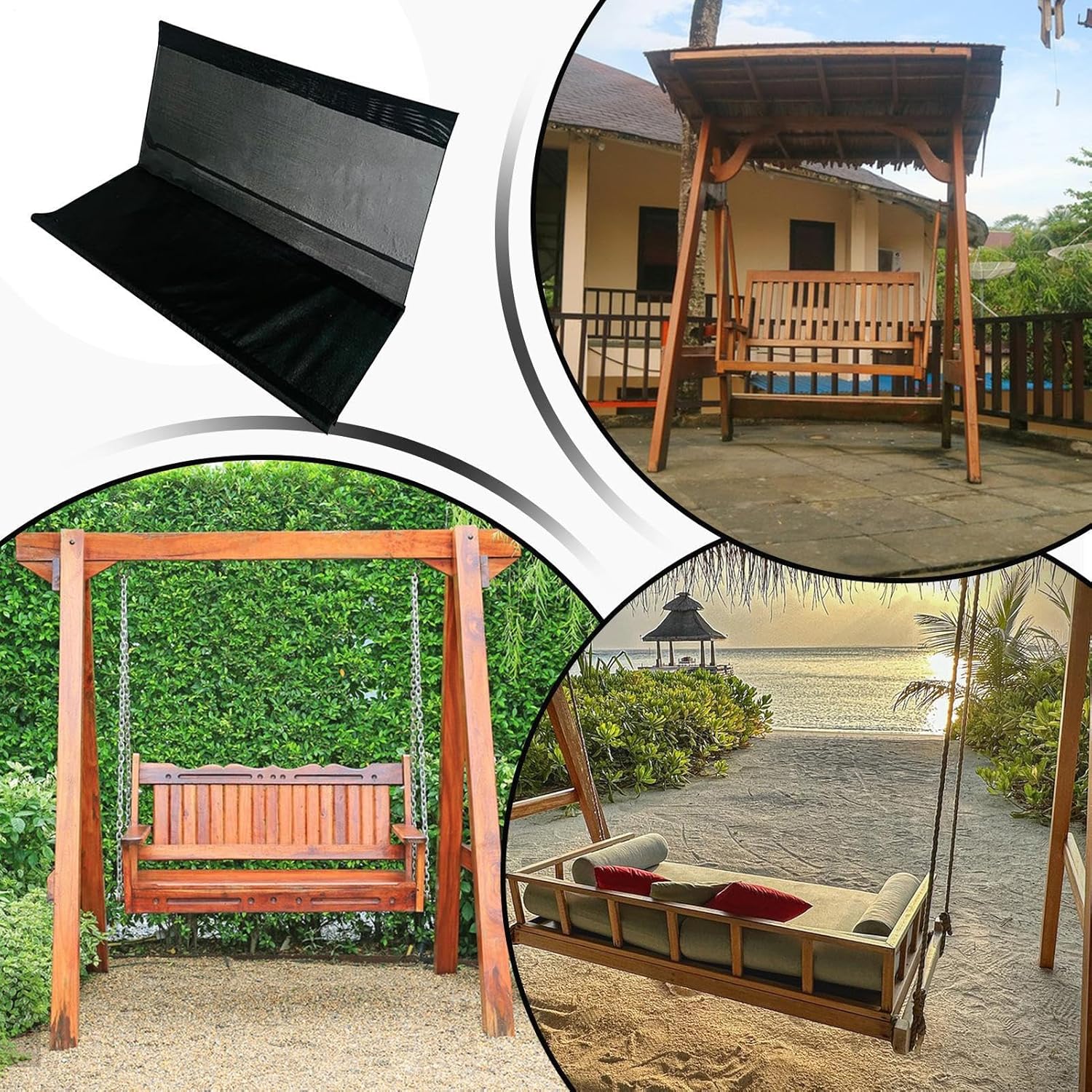 Genérico Seat Cover - Waterproof Porch Seat Cover | Anti-UV and Fabric for Chair Protection Bench Outdoor Furniture Garden Porch