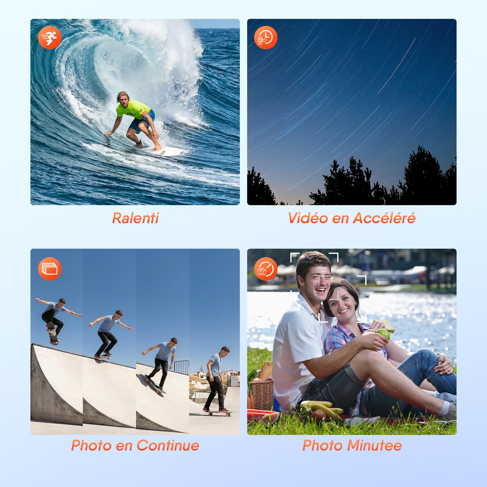 Appareil Photo Numérique Étanche, Rollei Sportsline 64 Pro Camera sous-Marine 5K 64MP Caméra Imperméable avec Capteur Sony 21MP Zoom Numérique 18X pour Plongée Natation Appareil-Photo-Caméra