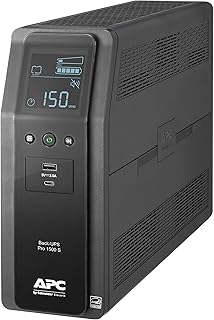 APC by Schneider Electric UPS, 1500VA Sine Wave UPS Battery Backup & Surge Protector, BR1500MS2 Backup Battery with AVR, (2) USB Charger Ports, Back-UPS Pro Uninterruptible Power Supply