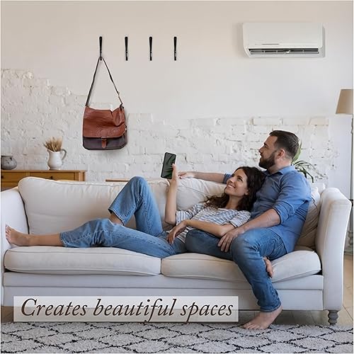 Miniatura 3 de Ganchos de hierro fundido con picos de ferrocarril más grandes (paquete de 10) hechos a mano, para montar en la pared, ganchos de pared de hierro