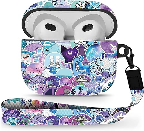Miniatura 13 de Maxjoy Funda para Airpods Pro, serie de diseño de dibujos animados de anime, funda de Apple Airpod Pro para AirPods Pro 2019, fundas inalámbricas