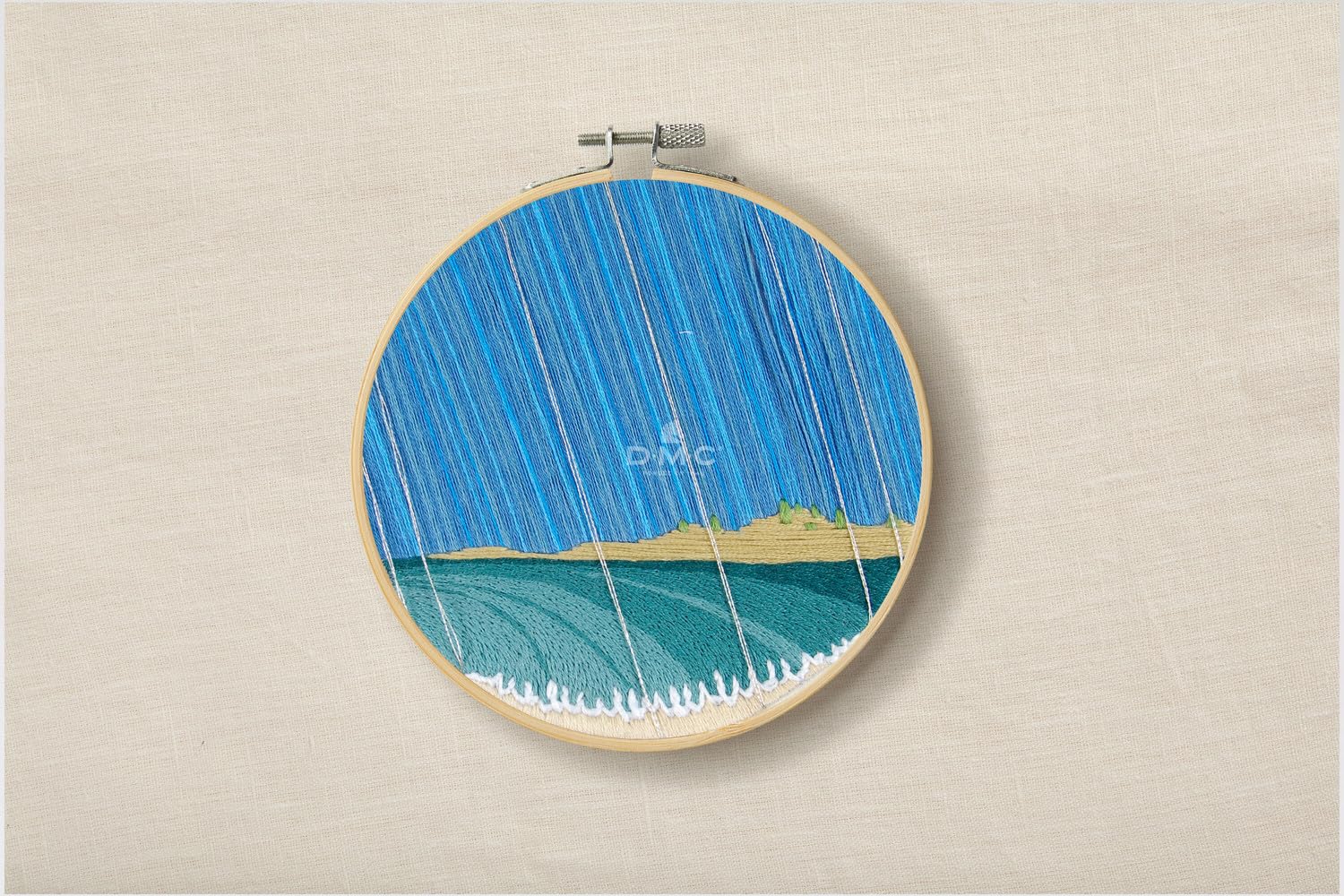 DMC Ocean Rain (12.5cm) Cross Stitch Embroidery Kit - 1 Set, Multicolor - Image 2