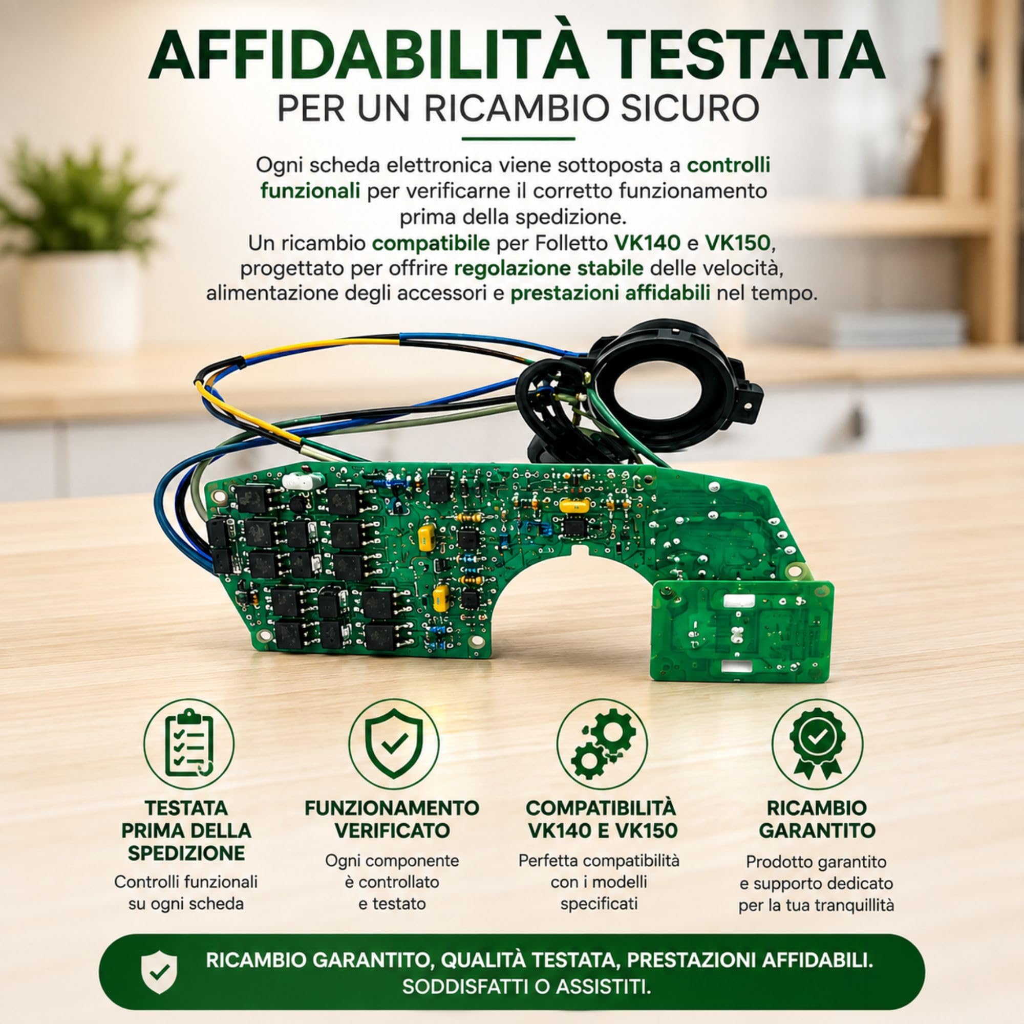 Scheda Elettronica Compatibile per Folletto VK140 e VK150