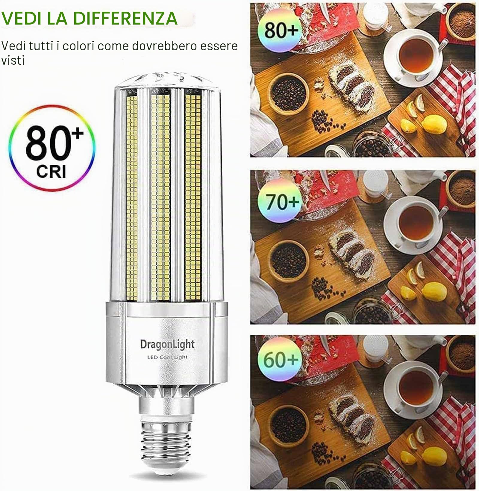DragonLight 150W LED Lampadina super luminosa da (sostituisce 1000 Watt), E40, 5000K, luce bianca fredda, 20250 lumen, per grandi aree di illuminazione – garage, magazzino, officina, cortile