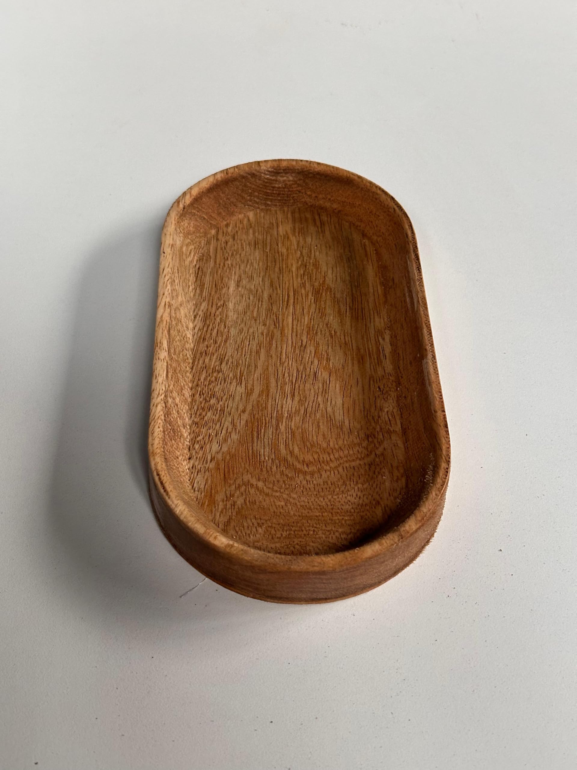 Elegant Wooden Candle Holder Potpourri Holder Jewelry, Keys and Coins Dish, Art Supplies Tray, Mini Planter, Base Gift Tray (20 x 10 x 2.2 Cm)-image-29