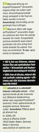 Miniatura 4 de Dr. Scheller Suero intensivo antiarrugas de aceite de argán y amaranto, 1.0 onzas líquidas