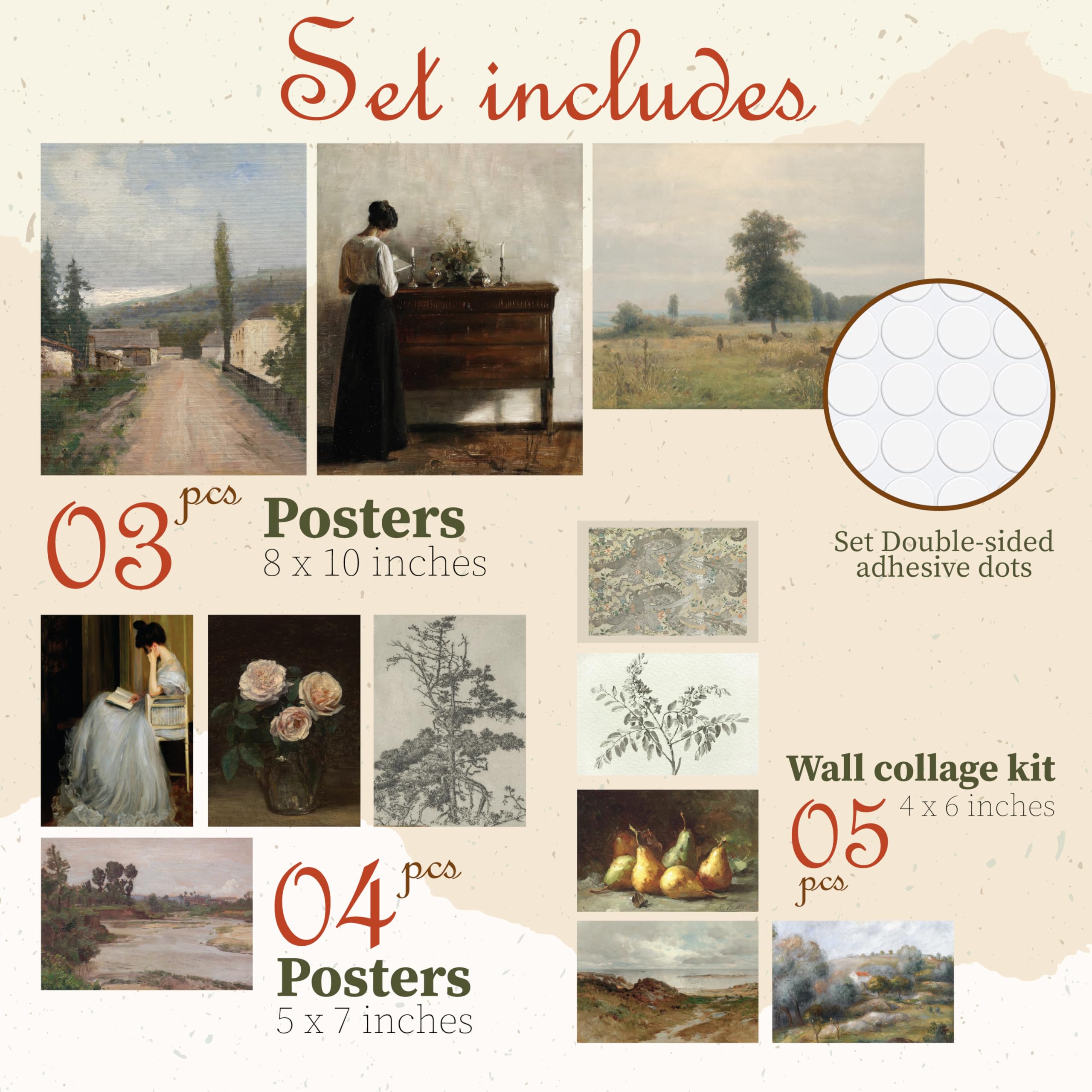 Amazon.com: 97 Decor Vintage Wall Art Prints - Vintage