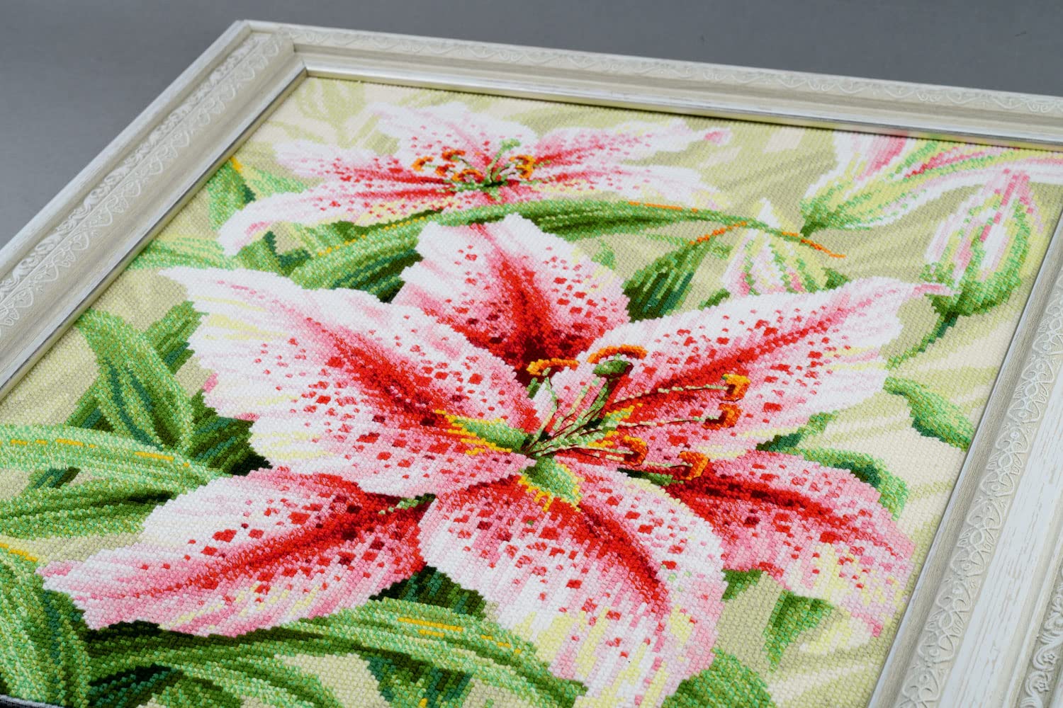Riolis Zestaw do haftu krzy?ykowego, lilie, wzór liczenia, 40 x 50 cm