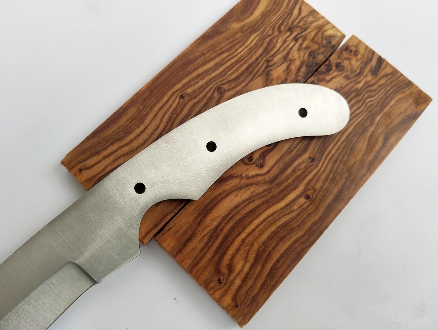 KKI hand picked Book matched Olive wood handle scales, 4.80" x 1.80" size, knife making tools, DIY, handle wood pair, natural grains knife handle, best grip gift, (OW)