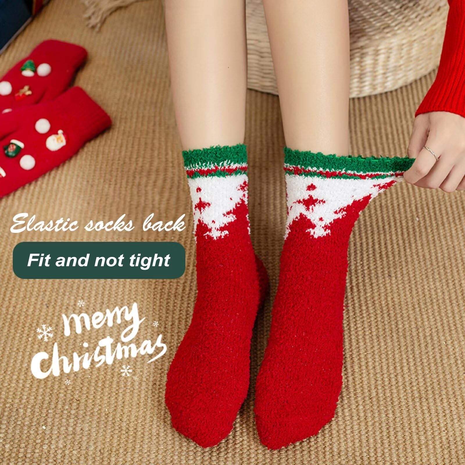 30 paia di calzini di Natale, calzini natalizi unisex in cotone per regali di Natale colorati