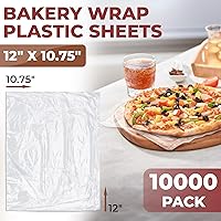 Vista 2 de Hojas de plástico transparente APQ, 12 x 10.75 pulgadas. Paquete de 10,000 envolturas para sándwiches