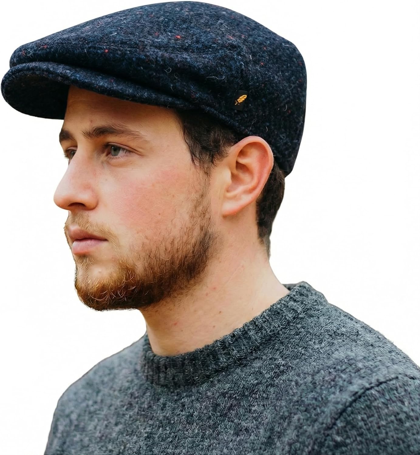 Biddy Murphy, Men's Genuine Irish Newsboy Driving Cap, 100% Wool Tweed Made in Ireland Co. Kerry