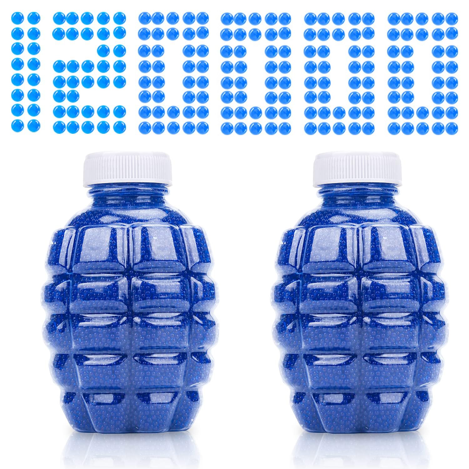 Gel Blaster Ammo 120000 Pcs, Gel Blaster Bullets 7-8mm Gel Splatter ...