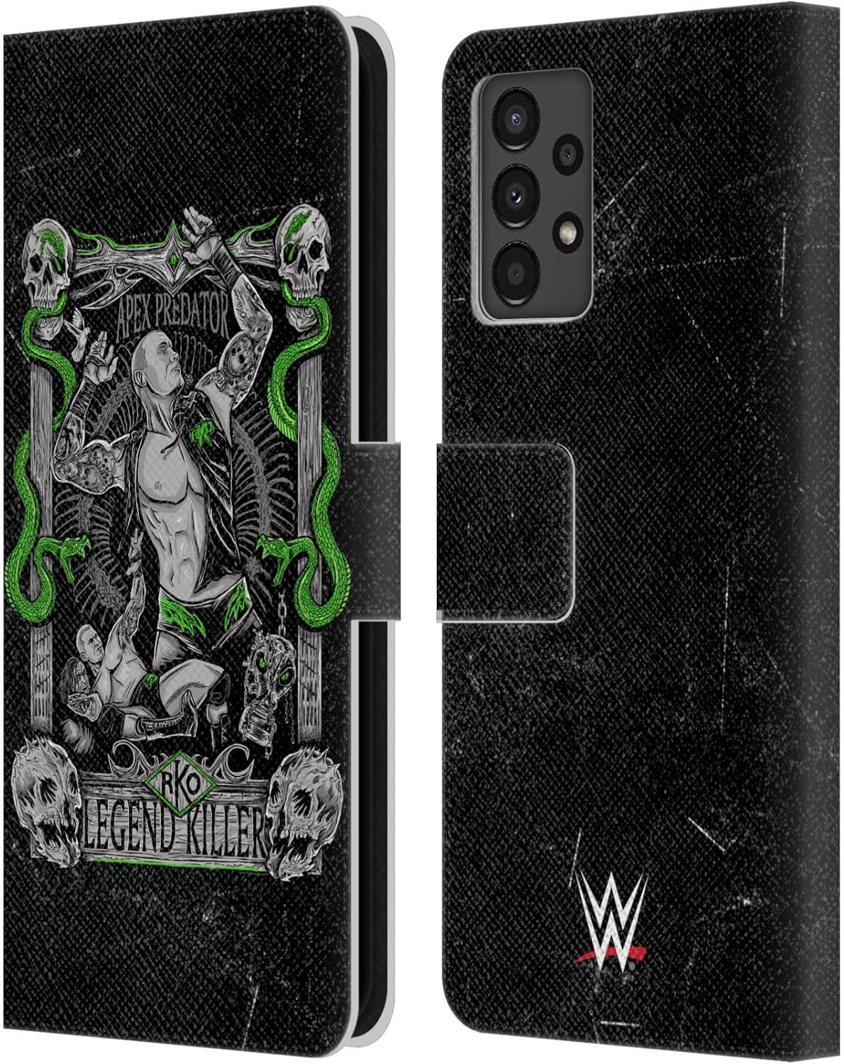 Head Case Designs Officially Licensed WWE in My Veins Randy Orton Leather Wallet Case Compatible with Samsung Galaxy A13 (2022)
