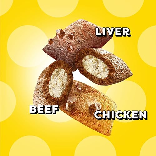 Miniatura 4 de TEMPTATIONS MixUps Crunchy and Soft Cat Treats Backyard Cookout Chicken Liver  Beef Flavors Multiple Sizes