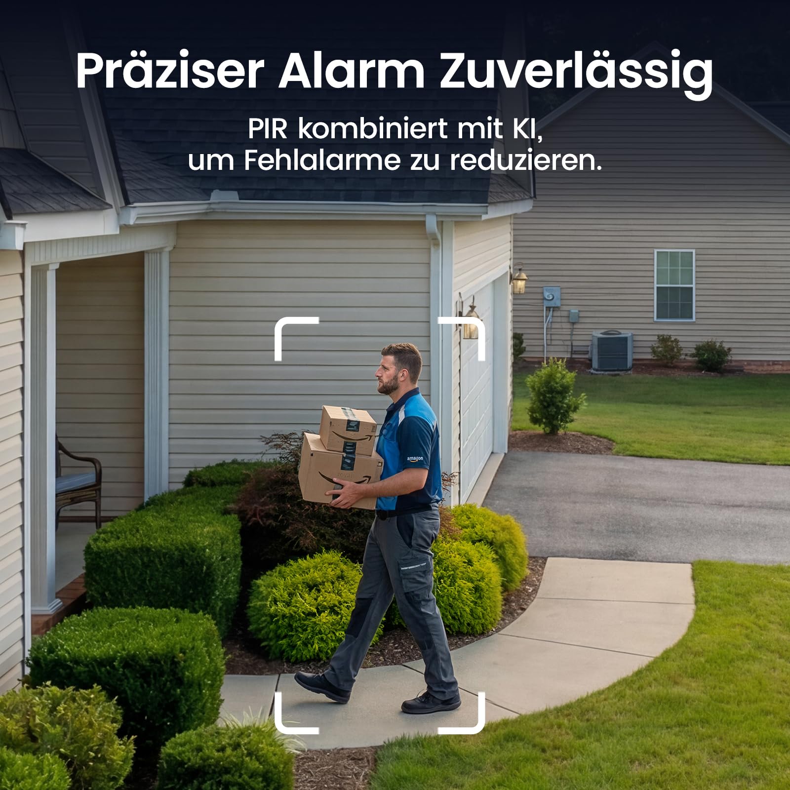 aosu 2K Überwachungskamera Aussen Akku Solar 4er-Kit mit Aosubase 2.0 kein ABO Nötig 32GB Lokal Speicher Kamera Überwachug Aussen PIR Bewegungssensor Licht Tonalarm 2-Wege-Audio Farb-Nachtsicht