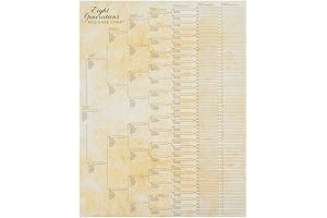 15 Pack Family Tree Notebook to Fill In - Blank 8 Generation...