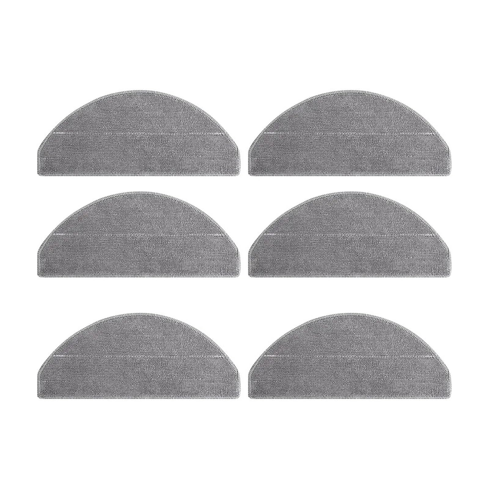 VIXWDRUTY Mop Cloths，Compatible For Xiaomi，3C Plus 3C S20 E10 B112 D106 E10C E12 C103 Robot Vacuum Cleaner Replacement Durable Rags Parts(6pcs)