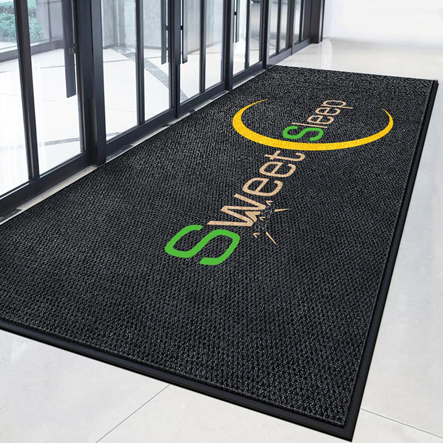 HARVEST HOUSE Tapis Personnalisé avec Logo Image et Photo - Paillasson Personnalisé Antidérapant - Paillasson Décoratif pour Bureau Entreprise Hôtel Restaurant Bureau