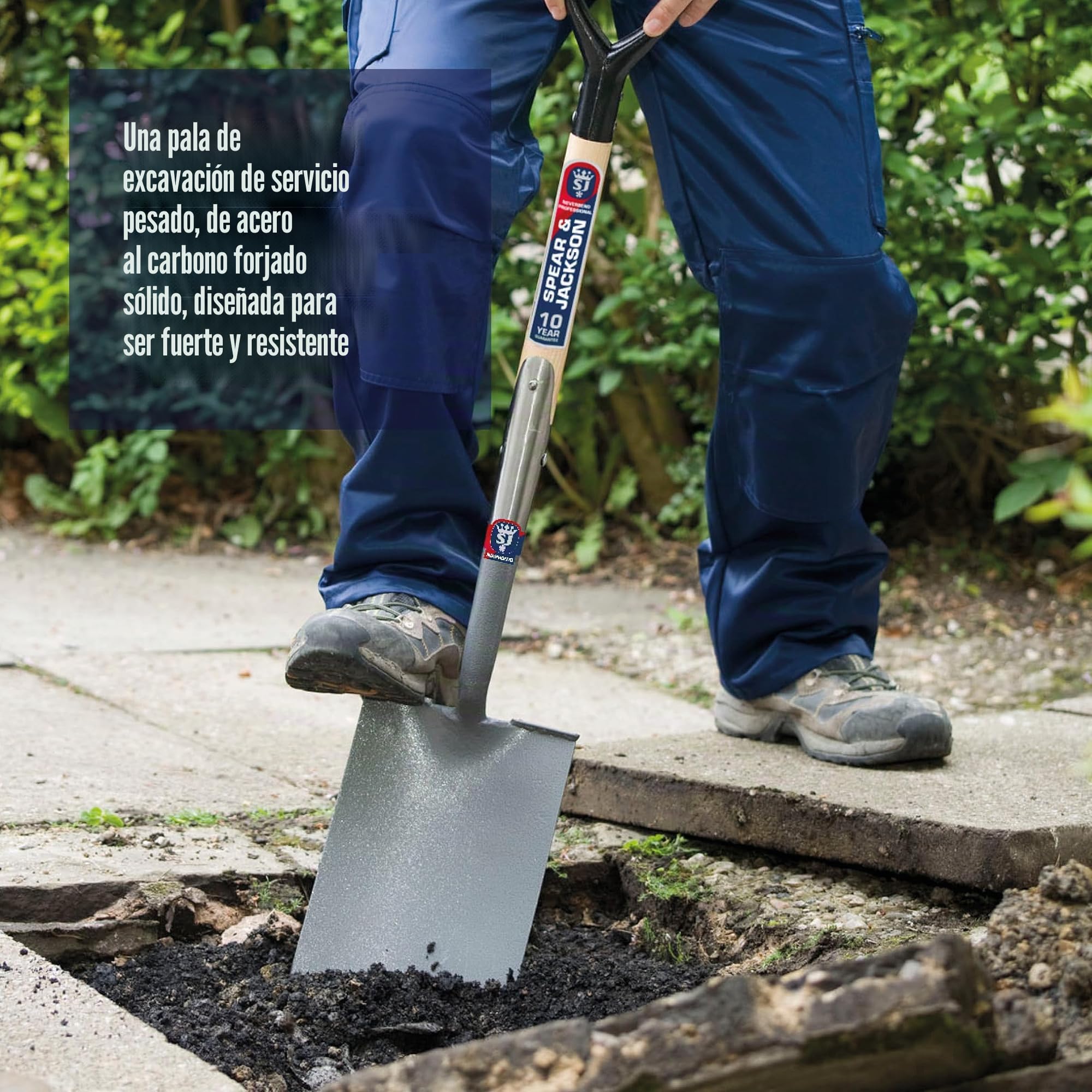 Spear & Jackson 1071AL Pala de Cavar Profesional Neverbend con Suela