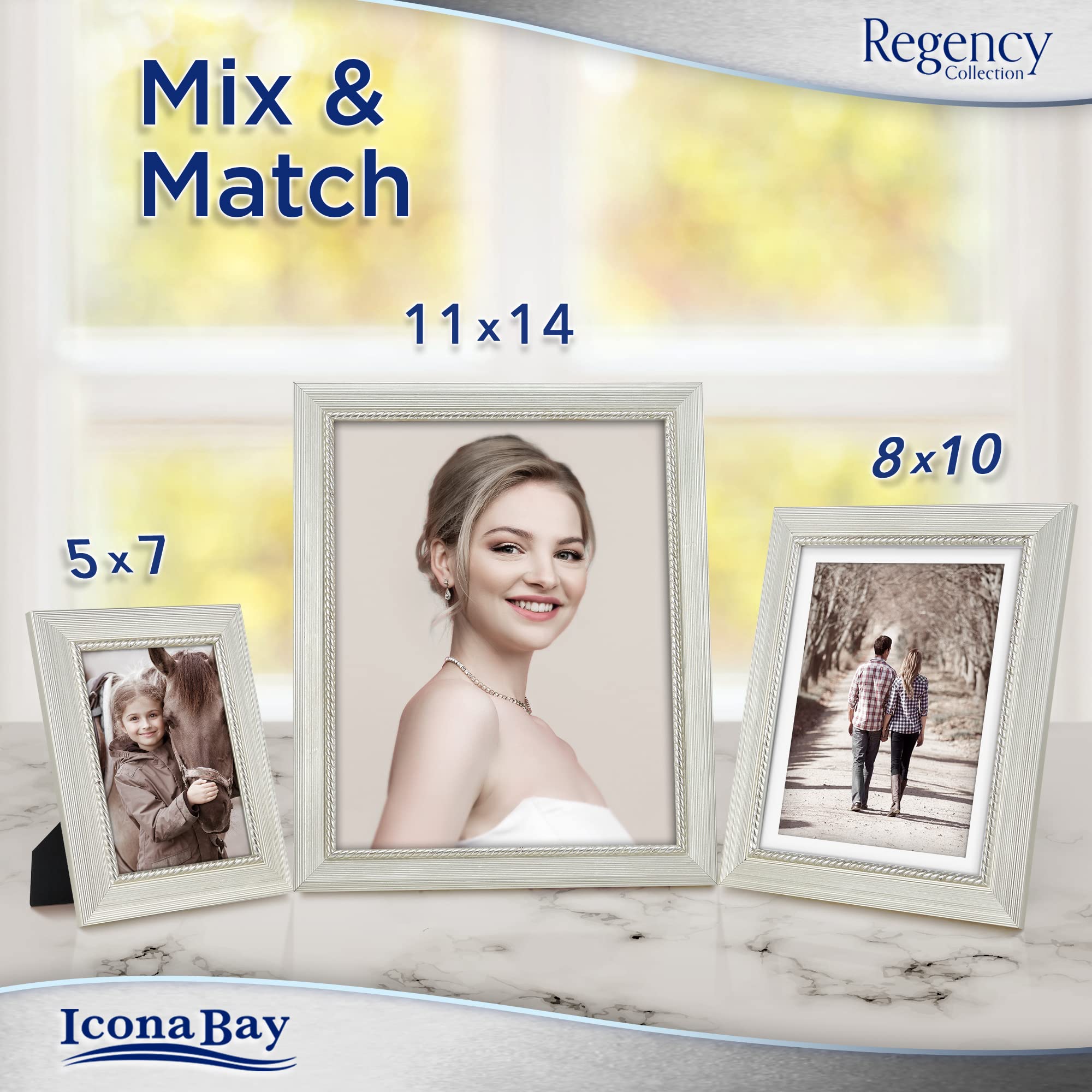 Amazon.com - Icona Bay 8x10 Picture Frames (Silver, 3 Pack
