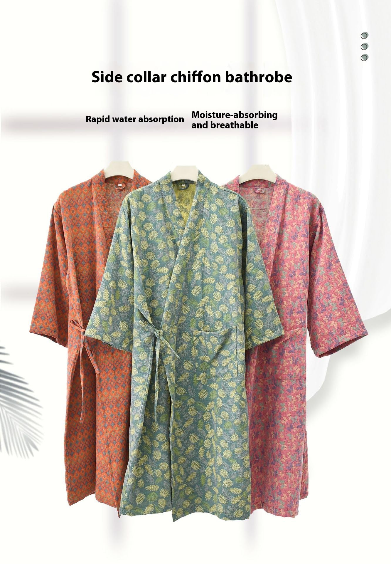 PRINCESS BRIDE Bata tipo kimono japonesa tradicional anudada Yukata de doble capa de gasa teñida de hilo suave para mujer