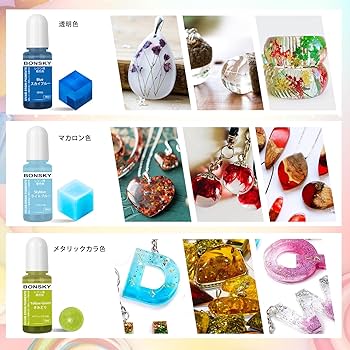 Amazon.co.jp: Bonsky レジン 着色剤 レジン液 エポキシ樹脂 着色剤
