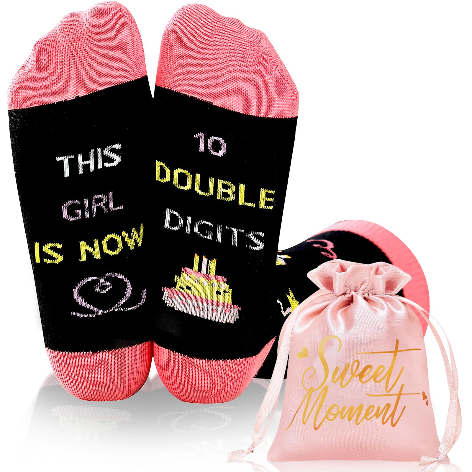 Socks Women's Gifts for 10 Year Old Girls Funny Socks Gift for 10th Birthday Warm Socks Gifts Girls 10 Years Personalised Gifts for Girls Granddaughter Women Girlfriend
