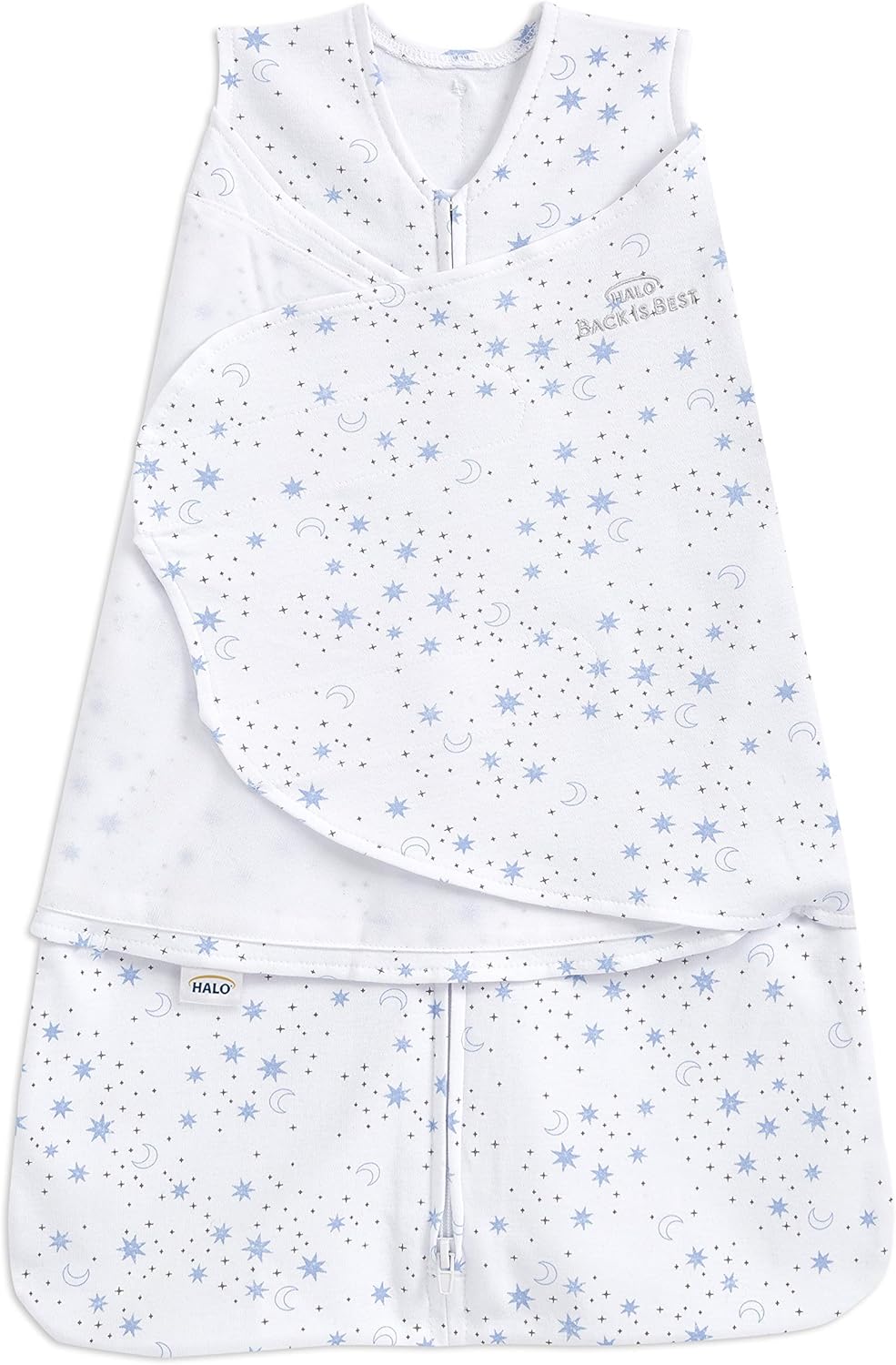 HALO 100 Cotton Sleepsack Swaddle, 3Way Adjustable Wearable Blanket