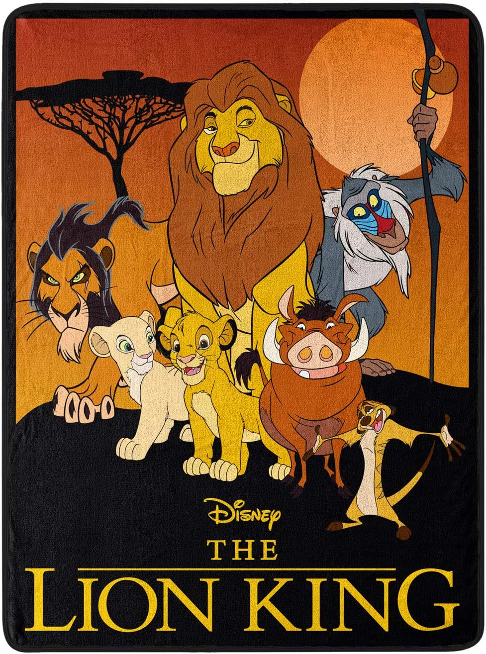 Amazon Com The Northwest Company Disney Lion King Pride Friends Fleece Super Plush Throw Blanket 46 X 60 117cm X 152cm Home Kitchen