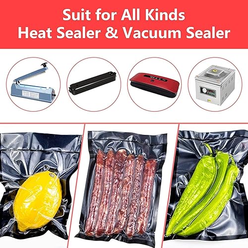 Miniatura 5 de CANLENPK - Mini bolsas selladoras al vacío de 2.7 x 4 pulgadas, pequeña bolsa de almacenamiento de alimentos precortada, sellado de frutos secos de