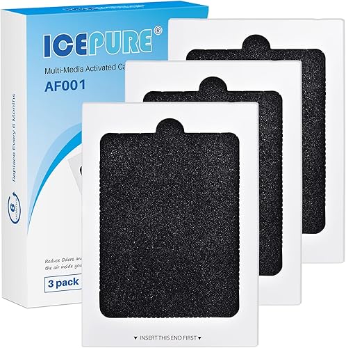 ICEPURE AF001 Filtro de aire de repuesto para refrigerador EAFCBF, Pure Air Ultra, PAULTRA, SCPUREAIR2PK, 242047801, 242061001, 241754001,