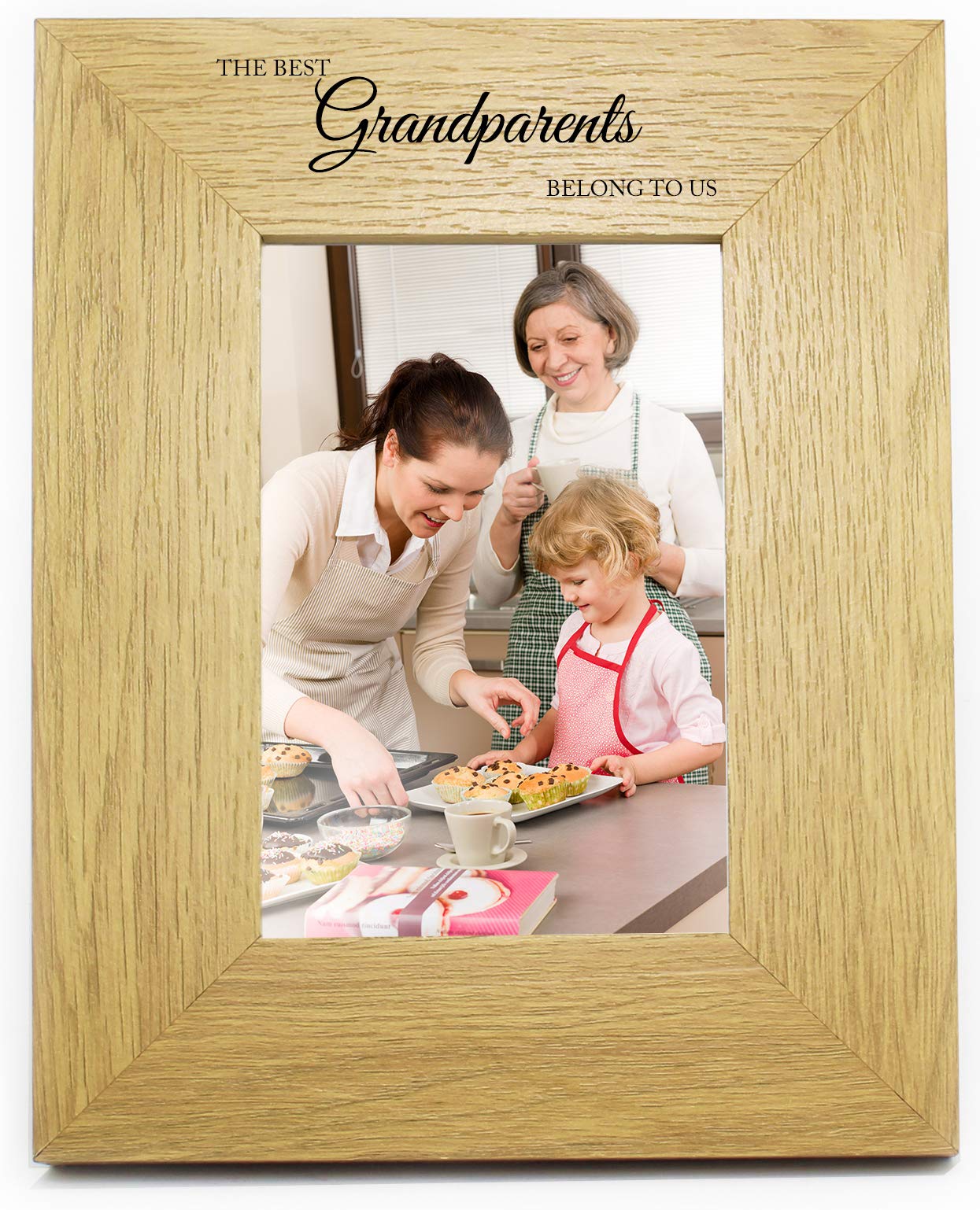 The Best Grandparents Belong To Us 6x4 Photo Picture Frame Keepsake Gift from Grandchildren Present for Birthday Christmas