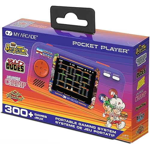 My Arcade Data East Pocket Player: Portable Gaming System with 308 Preloaded Retro Games, 2.75" Color Screen, Speakers (DGUNL-4127)