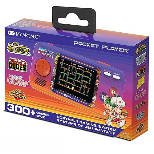 Vista 65 de My Arcade Pocket Player Handheld Game Console: 3 Built In Games, Pac-Man, Pac-Panic, Pac-Mania, Full Color Display, Speaker, Volume Controls
