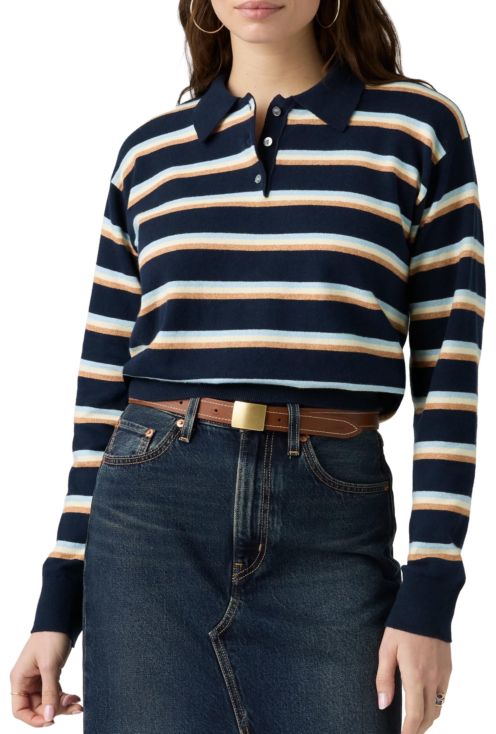 Levi's Damen Super Soft Ls Polo Pullover (1er Pack)