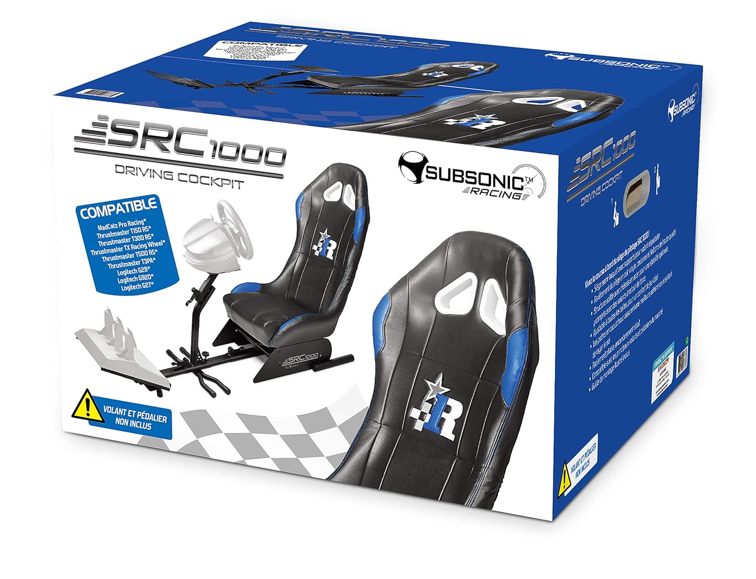 Subsonic Bucket Simulation Seat Driving Cockpit SRC 1000 for PS4, Xbox One, PS3 and PC