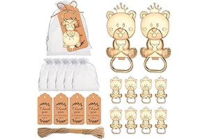 Bear Bottle Opener Favors for Unique Baby Shower Decorations and Memorable Gifts