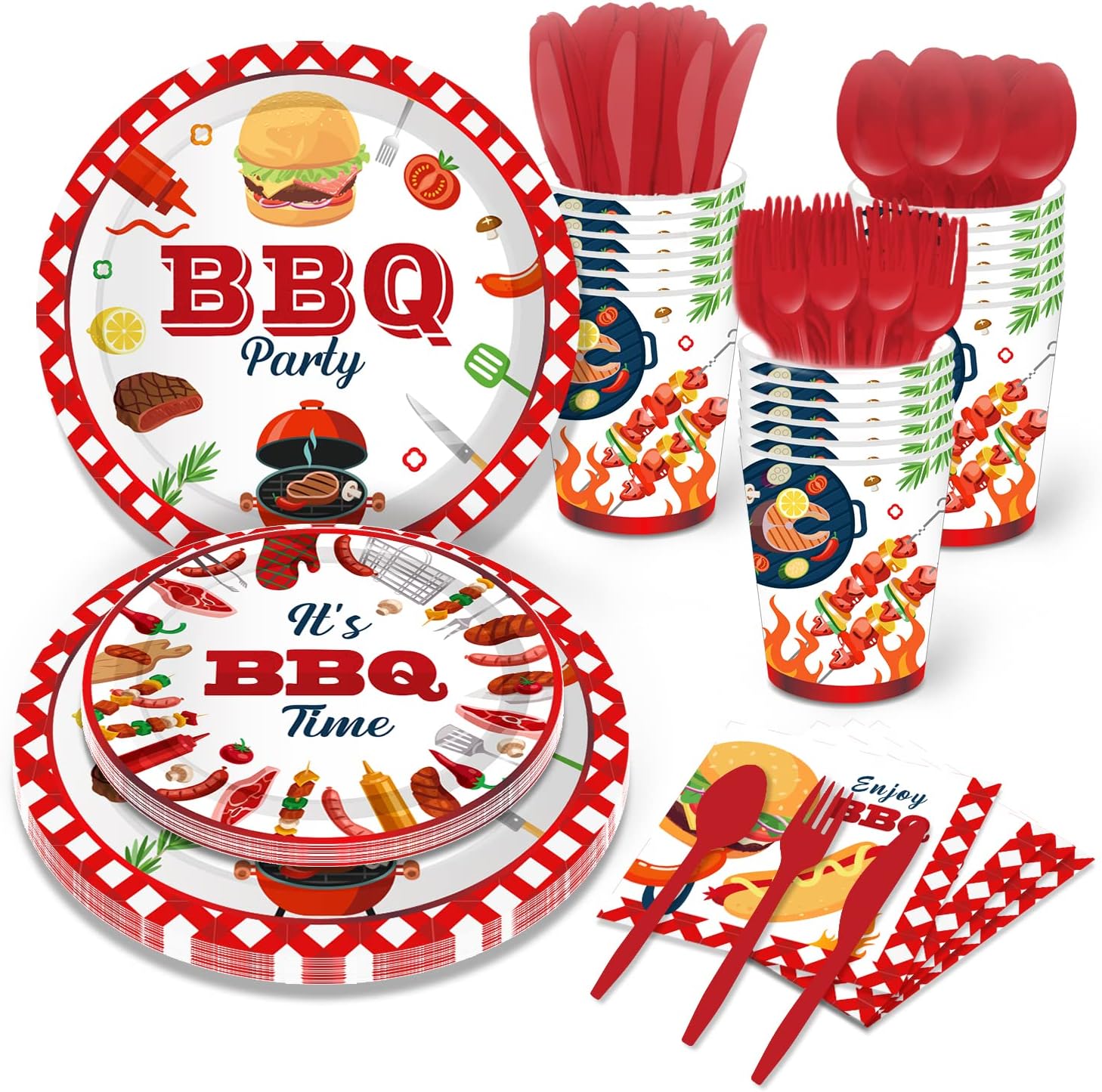 CC HOME BBQ Party Themed Party Supplies Pack BBQ Birthday