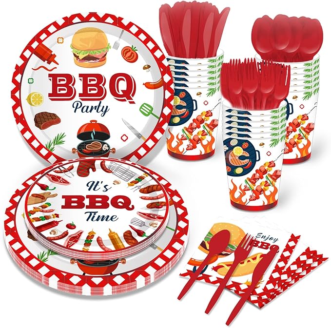 CC HOME BBQ Party Themed Party Supplies Pack BBQ Birthday