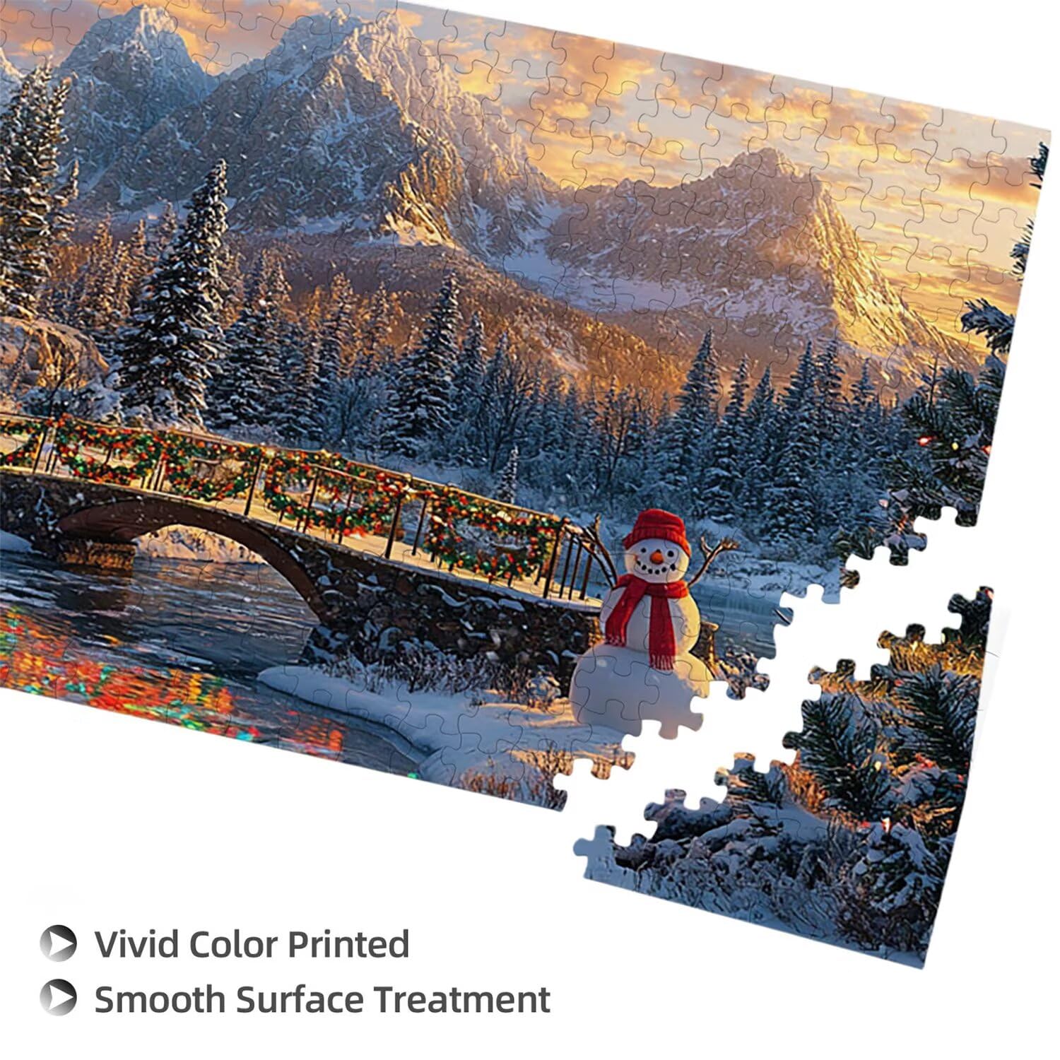 Puzzle dla dorosłych 900 elementów Boże Narodzenie w zimie 87 x 34 cm niemożliwe trudne wyzwanie, puzzle dla dorosłych gra edukacyjna wyzwanie zabawki 900 elementów puzzli dla dorosłych, kreatywna