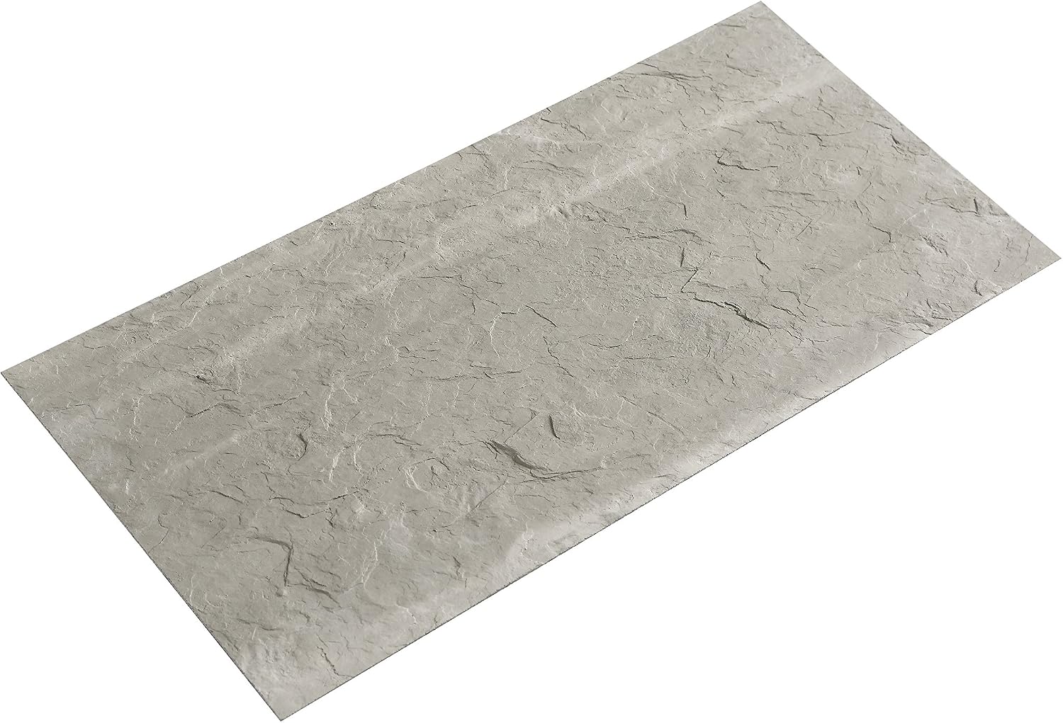 WoodyWalls Peel and Stick Modified Clay Panels for Kitchen Backsplash | Premium Set of 10 Clay Tiles (17.7 sq. ft. per Box) Gray Cliff