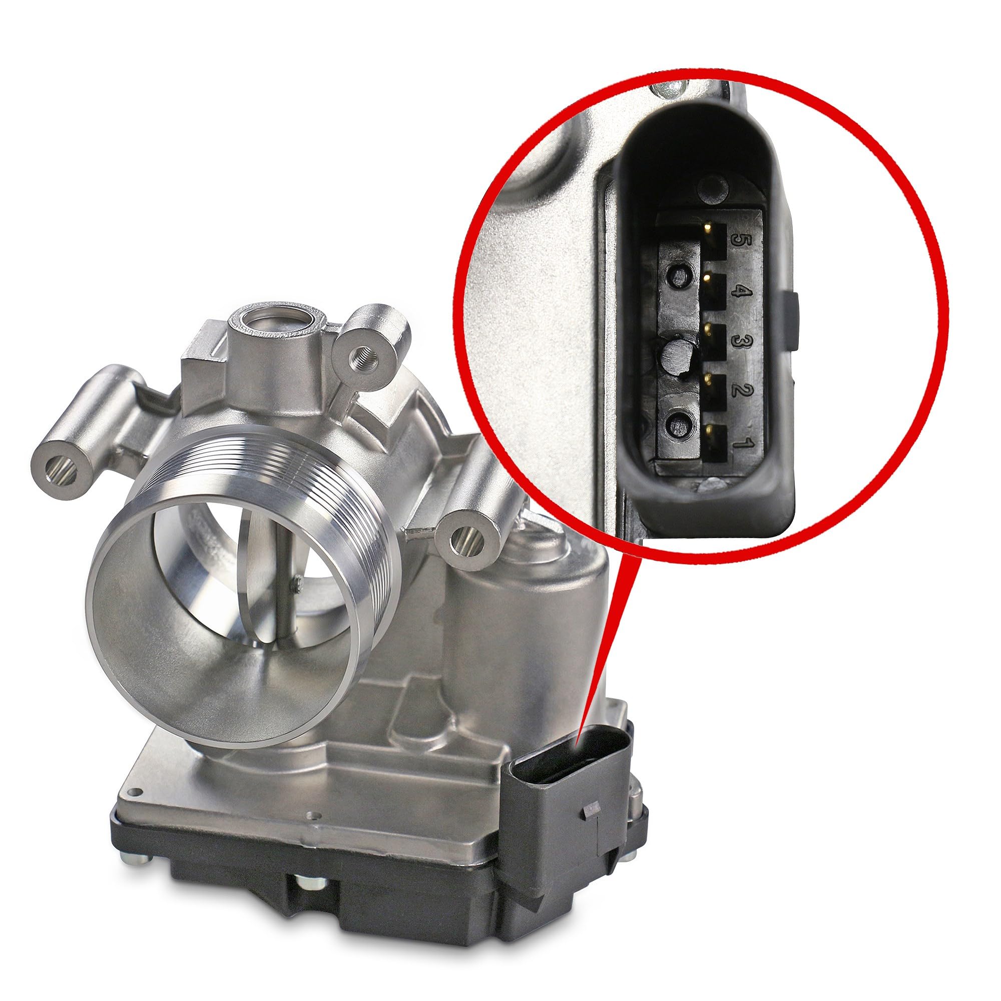 Febi bilstein 107017 Embout de soupape d'étranglement, 1 pièce | Compatible avec: AUDI A1, A1 Sportback, A3, A3 Cabriolet, A3 Sportback, A4 Allroad B8, A4 B8, A4 B8 Avant, A5, A5 Cabriolet