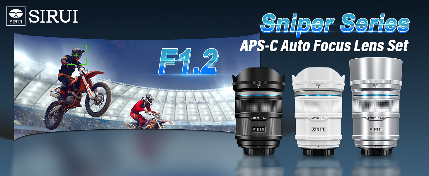 Amazon.com : SIRUI Sniper 33mm Autofocus Lens, F1.2 Wide Angle APS