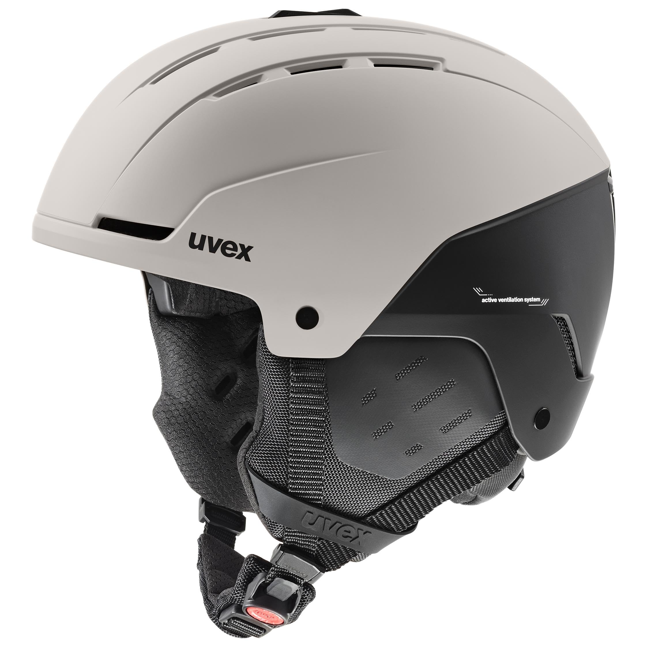 uvex stance, Kask narciarski unisex-dorosły, warm grey-black matt, 54-58 cm